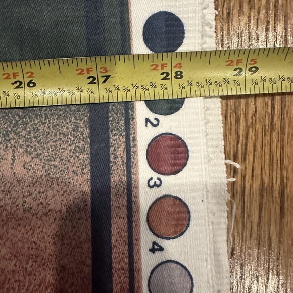 Bloomcraft FABRIC Screen Print Soil & Stain Repeller 80’s Multi 55”x5 Yards Vtg - Picture 6 of 11